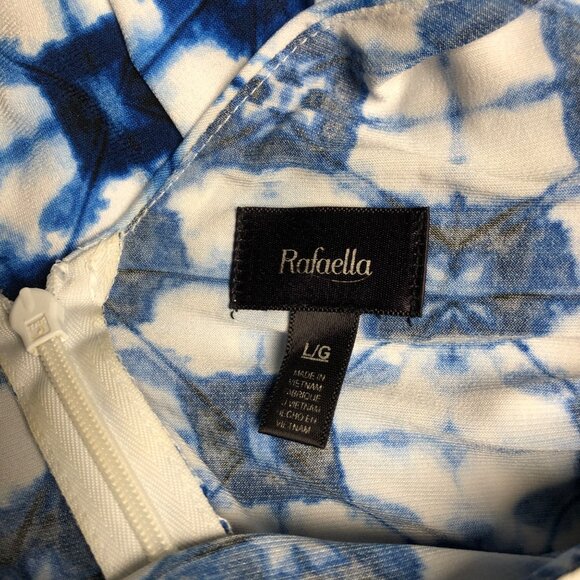 Rafaella Maxi Dress Womens Size Large Blue White Sleeveless Layered Stretchy - Picture 5 of 7